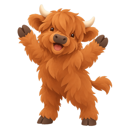 The calf cheering